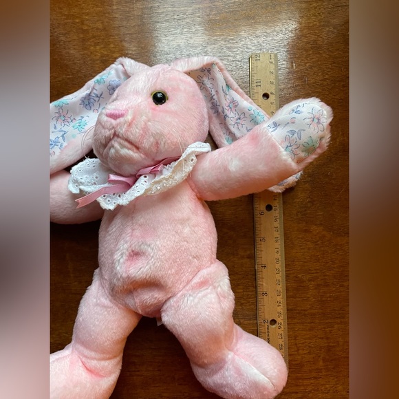 Dakin Cotton Candy and Floral Bunny Rabbit Plush Floppy Stuffed Animal with tag - Picture 12 of 13